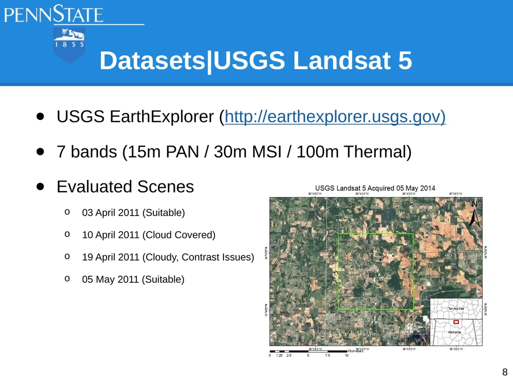 Analysis of Remote Sensing Data for Tornado Damage - slide 8 of 21