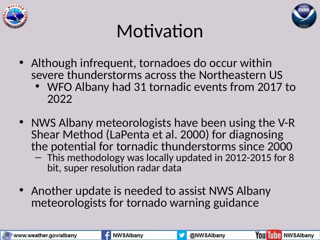 Using MRMS Rotational Tracks for Northeastern US - slide 2 of 20