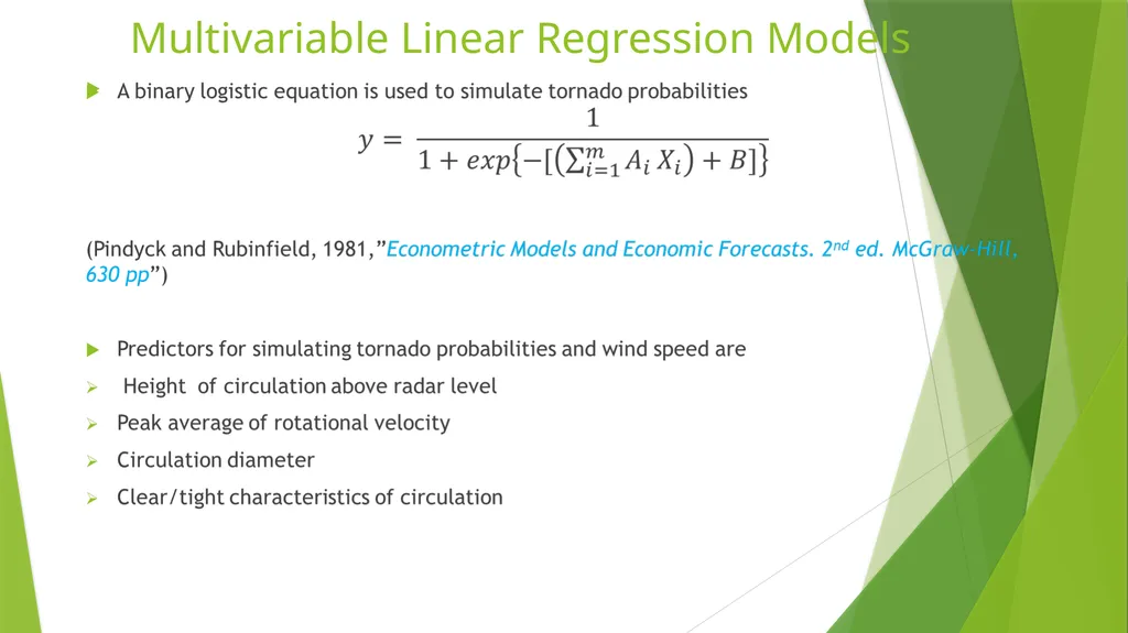 Statistical Simulated Models for Tornado - slide 5 of 6