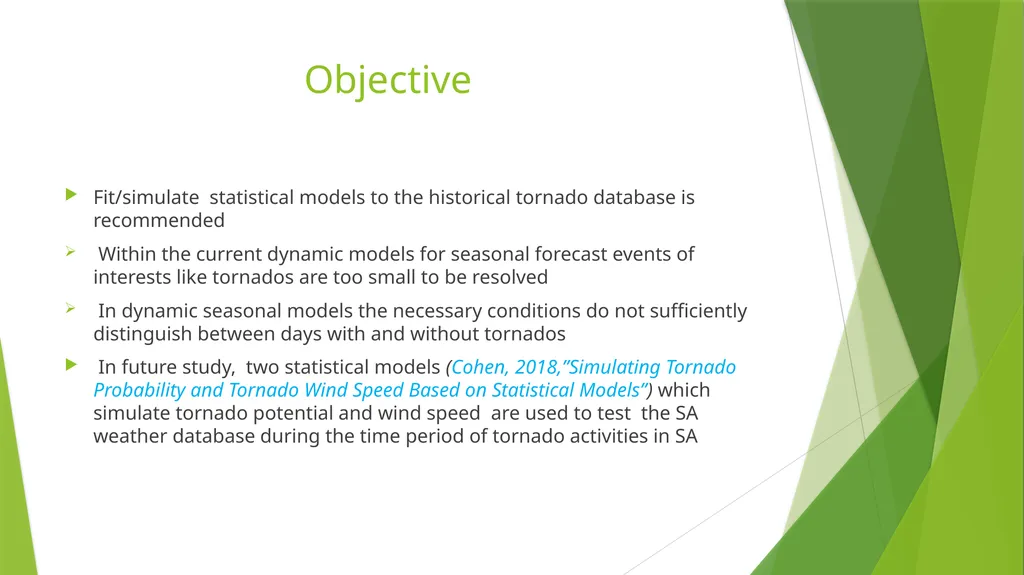 Statistical Simulated Models for Tornado - slide 3 of 6