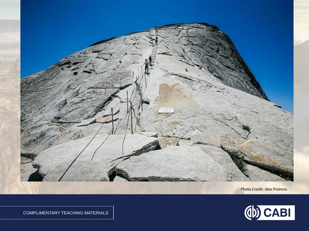 A Mountain with Handrails at Yosemite Managing - slide 19 of 21