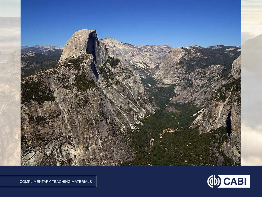 A Mountain with Handrails at Yosemite Managing - slide 7 of 21
