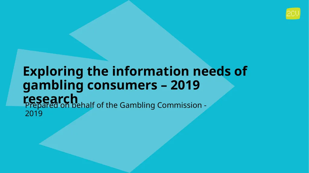 Exploring the information needs of gambling