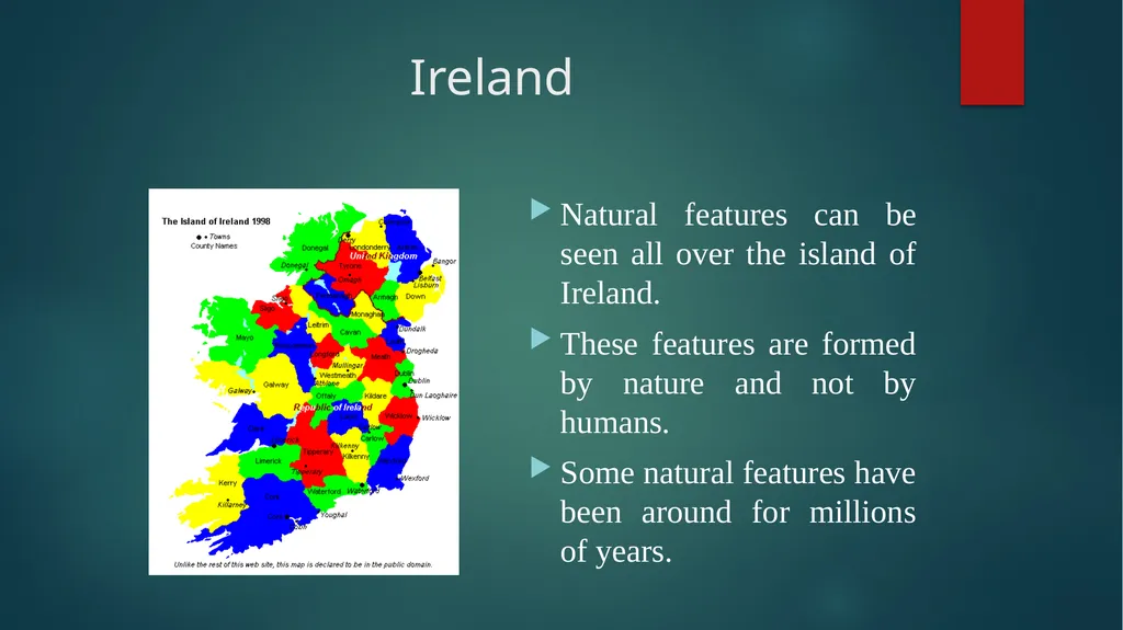 Ireland’s Natural features Natural Environments - slide 2 of 12
