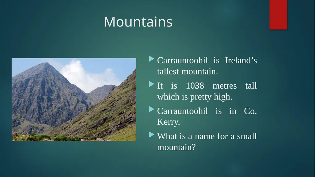 Ireland’s Natural features Natural Environments - slide 4 of 12