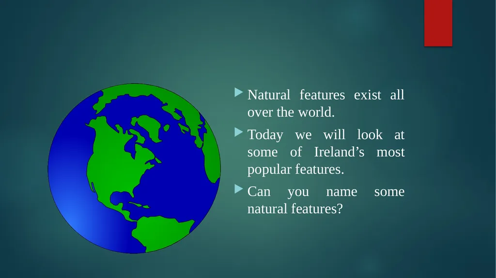 Ireland’s Natural features Natural Environments - slide 3 of 12