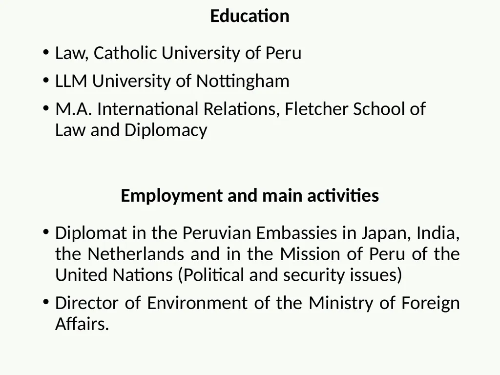 Personal presentation Paul Duclos Ministry of - slide 2 of 6