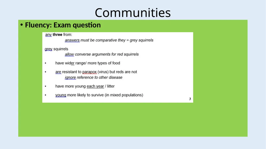 Communities LOW STAKES QUIZ You now need to do the - slide 19 of 22