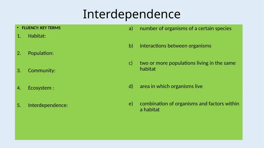 Communities LOW STAKES QUIZ You now need to do the - slide 5 of 22