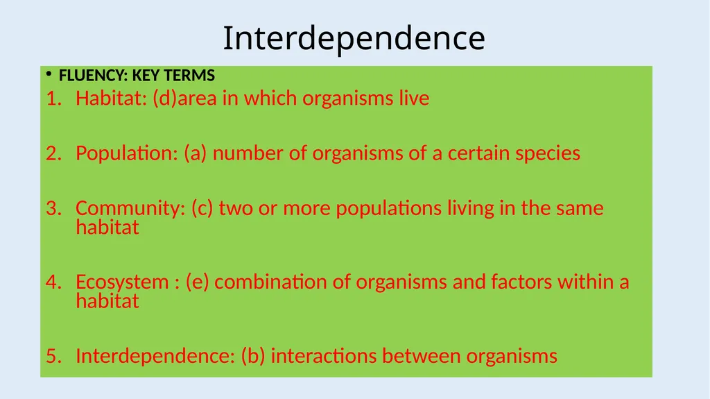 Communities LOW STAKES QUIZ You now need to do the - slide 6 of 22