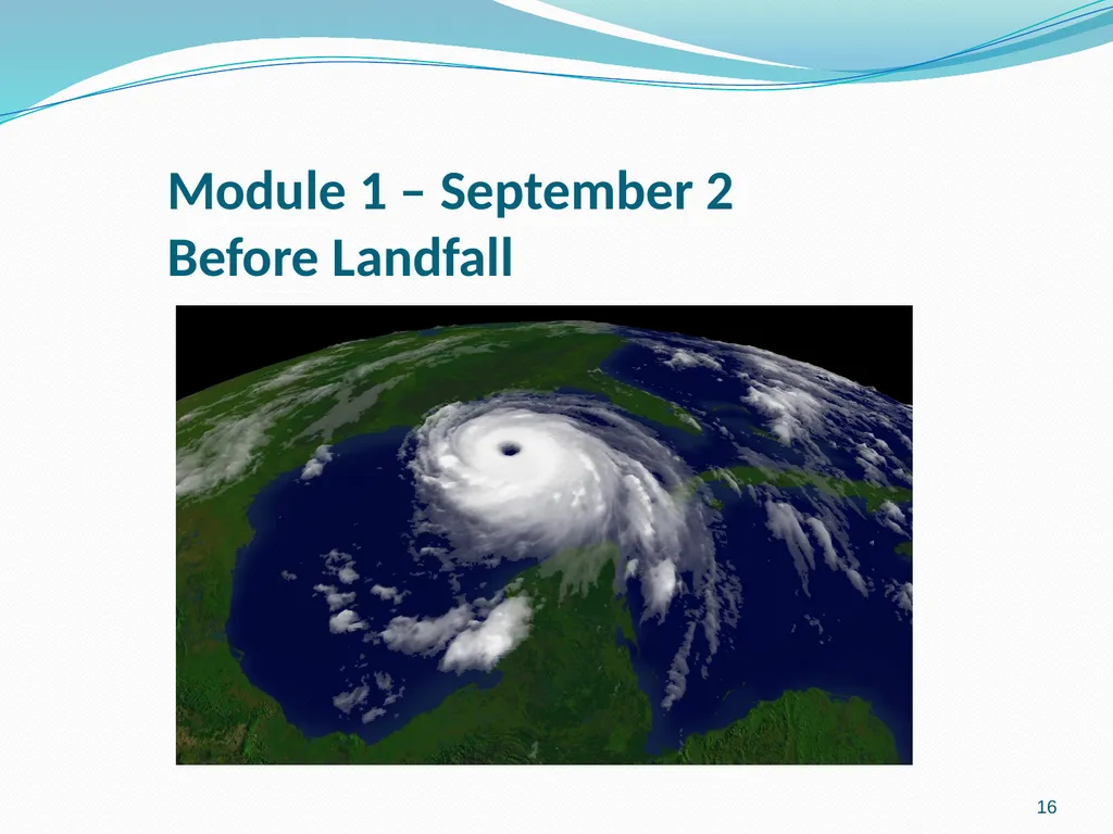 Hurrican scenario 1 Hurricane Scenario Tabletop - slide 16 of 31