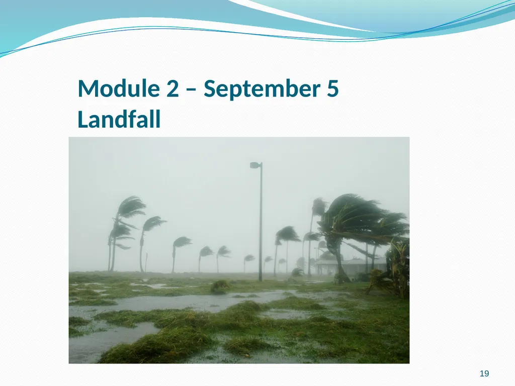 Hurrican scenario 1 Hurricane Scenario Tabletop - slide 19 of 31