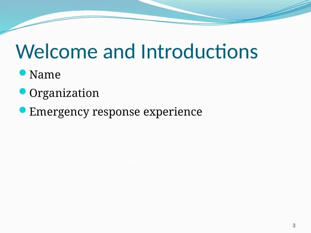 Hurrican scenario 1 Hurricane Scenario Tabletop - slide 3 of 31