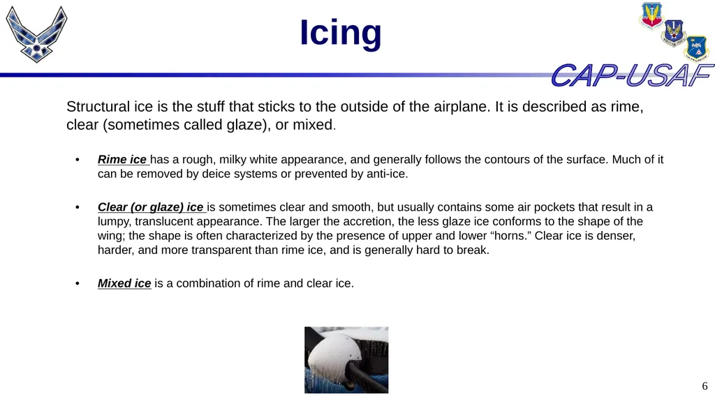 1 Aircraft Icing 2 Overview Icing Quiz Icing Quiz - slide 6 of 37