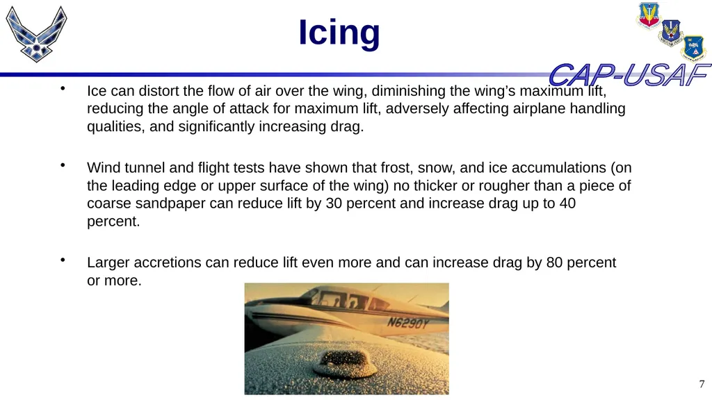 1 Aircraft Icing 2 Overview Icing Quiz Icing Quiz - slide 7 of 37