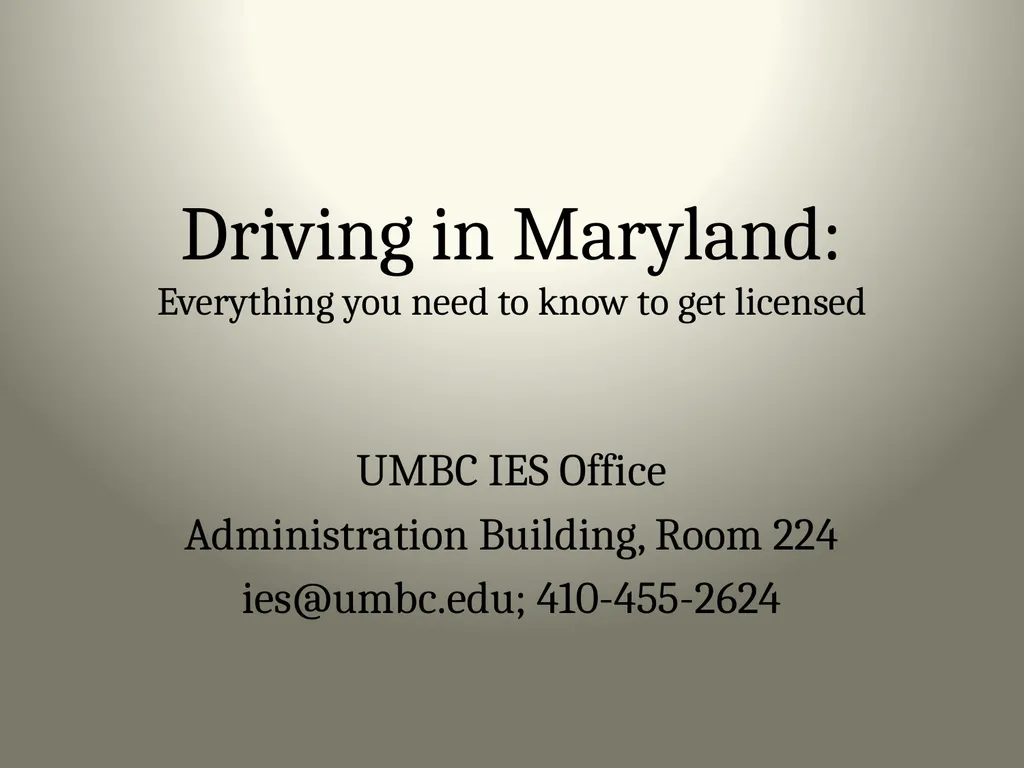 Driving in Maryland: Everything you need to know