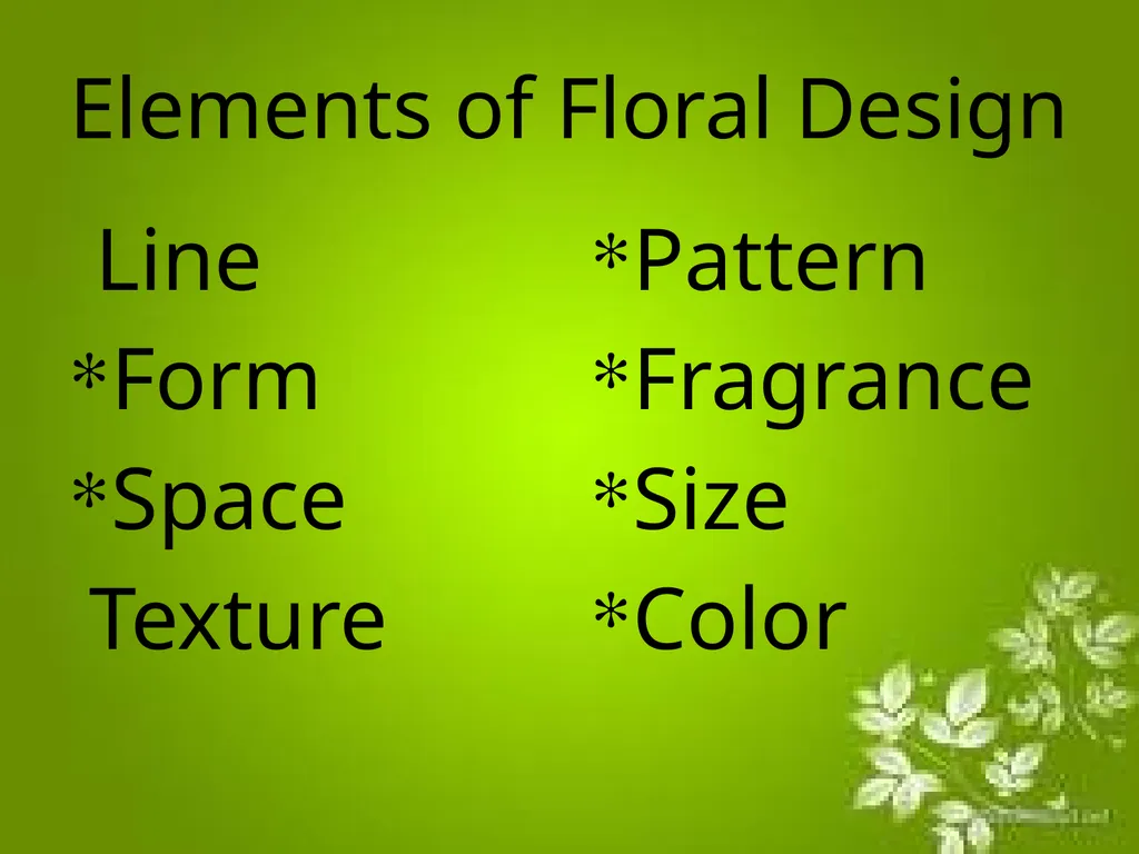 Elements of Design The directly observable - slide 2 of 29