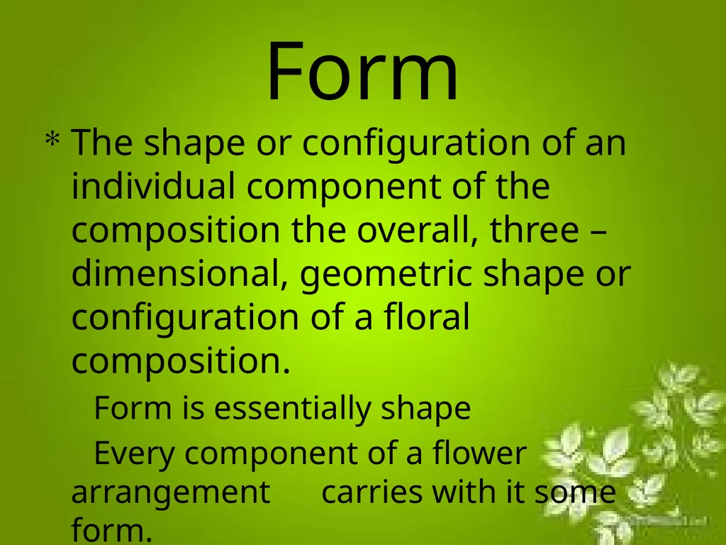 Elements of Design The directly observable - slide 8 of 29