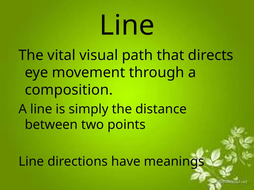 Elements of Design The directly observable - slide 3 of 29