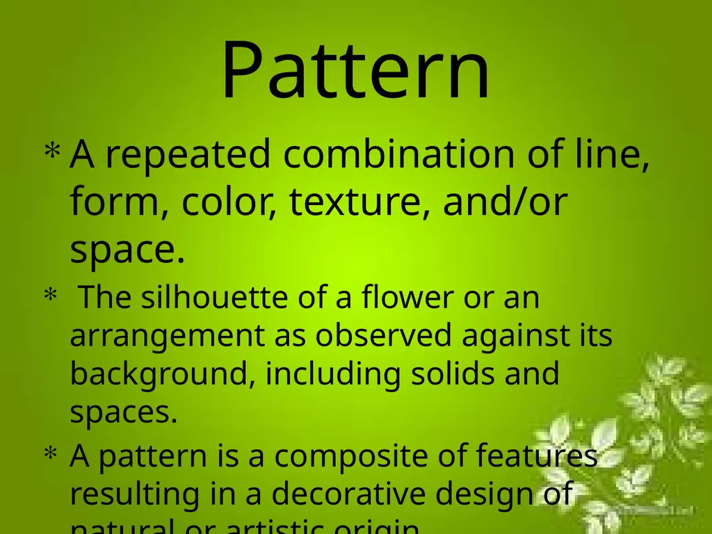 Elements of Design The directly observable - slide 22 of 29