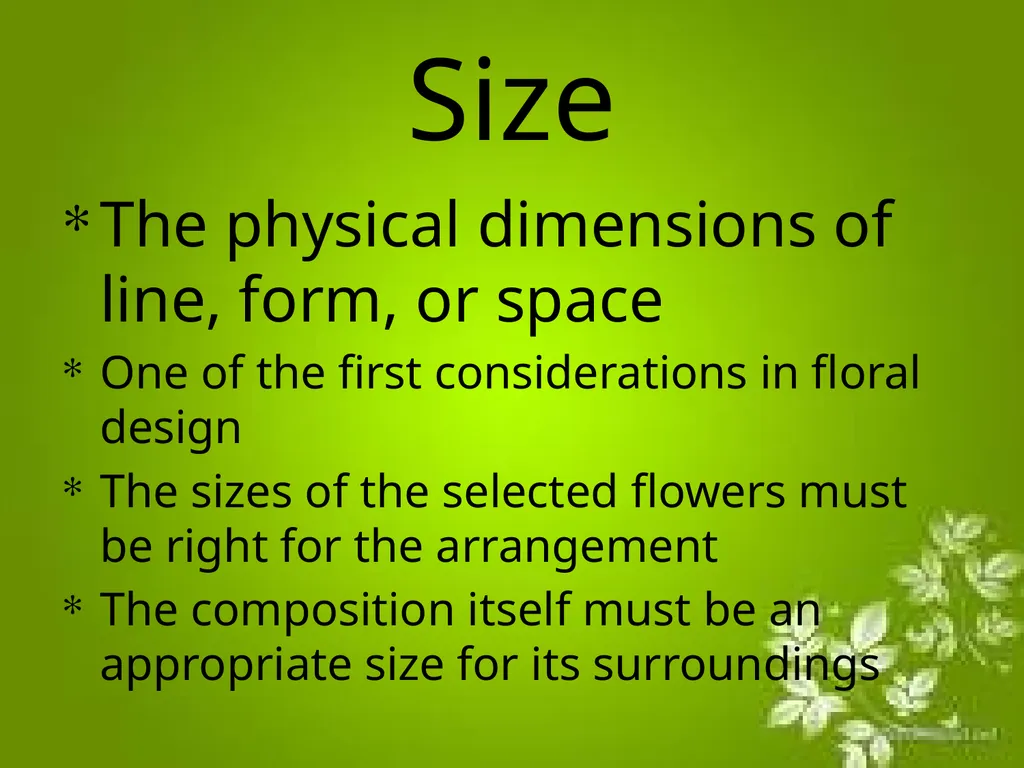 Elements of Design The directly observable - slide 26 of 29