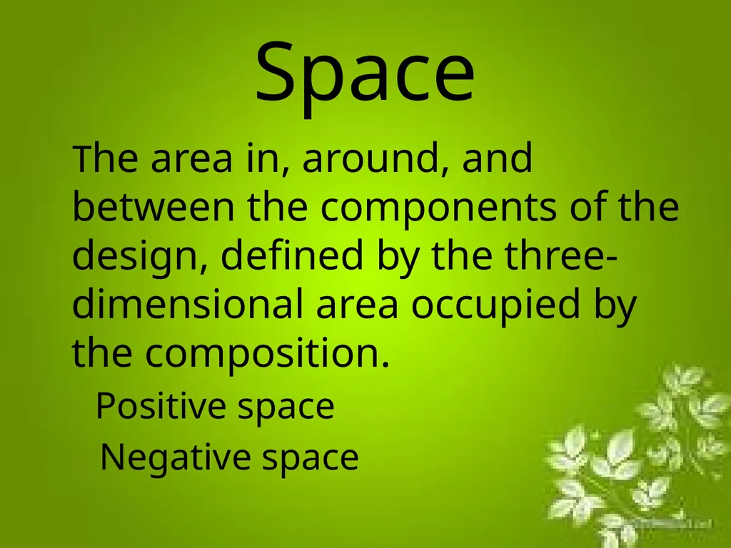 Elements of Design The directly observable - slide 10 of 29