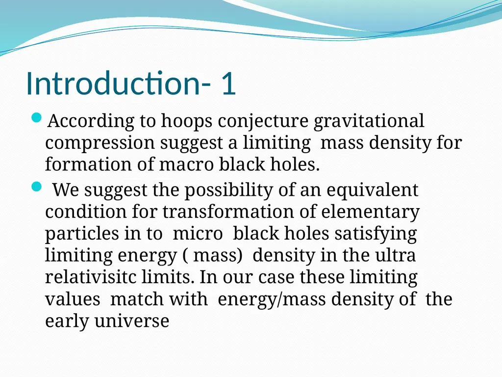 EVIDENCE FOR HIGH DENSITY EARLY UNIVERSE FROM - slide 2 of 10