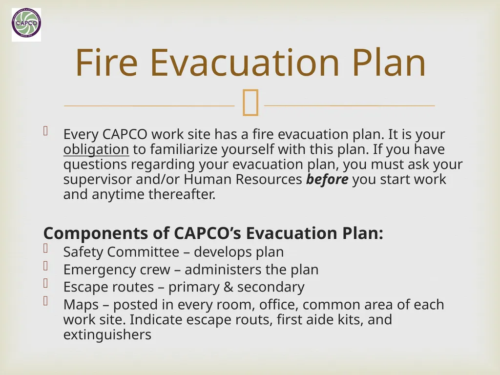 Fire Safety Training CAPCO Loss Prevention & - slide 11 of 24