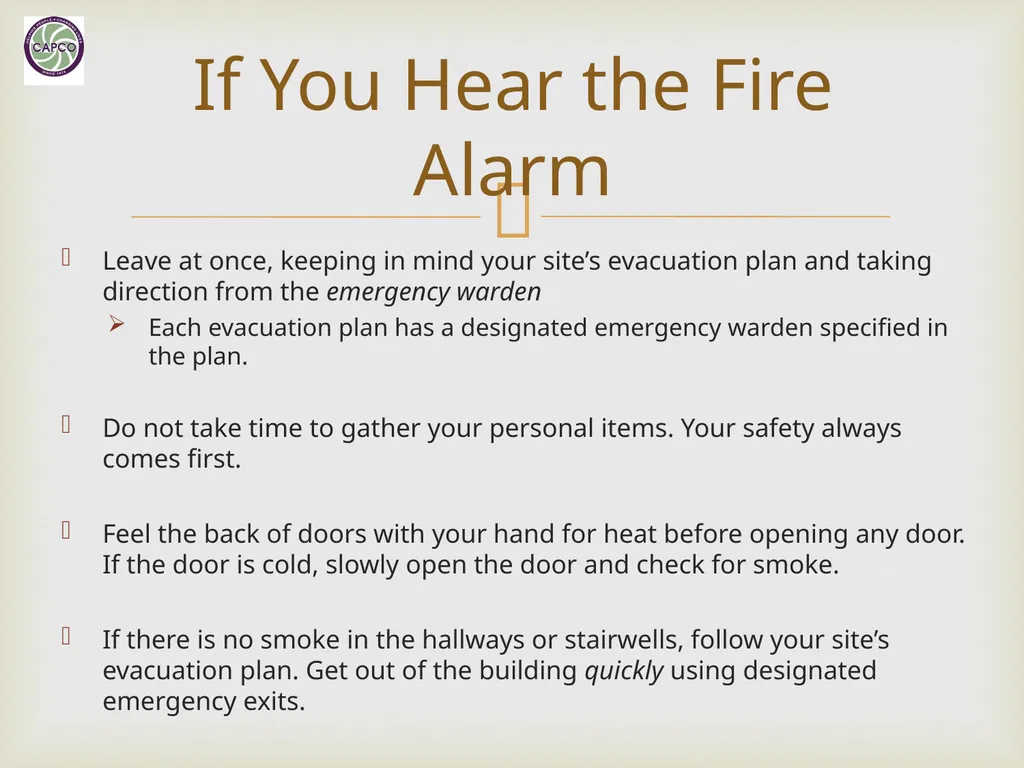 Fire Safety Training CAPCO Loss Prevention & - slide 13 of 24
