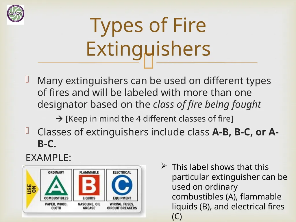 Fire Safety Training CAPCO Loss Prevention & - slide 21 of 24