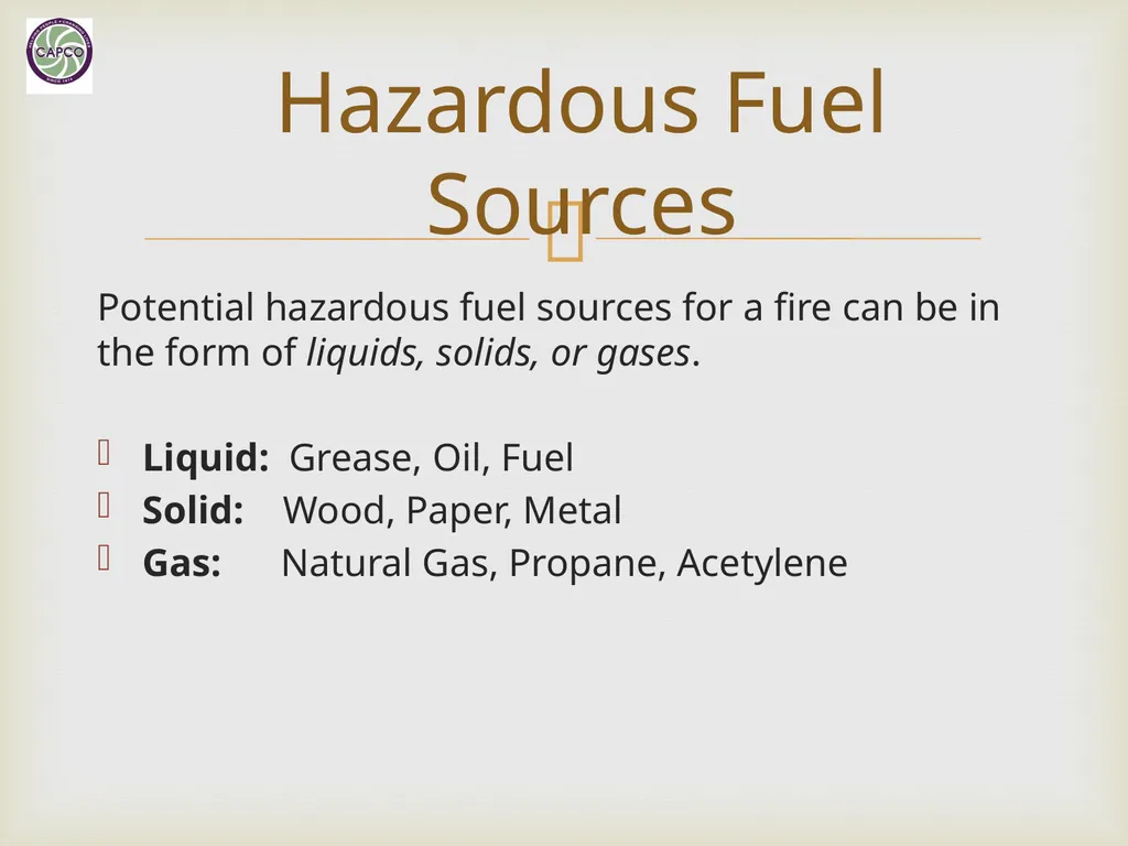 Fire Safety Training CAPCO Loss Prevention & - slide 3 of 24