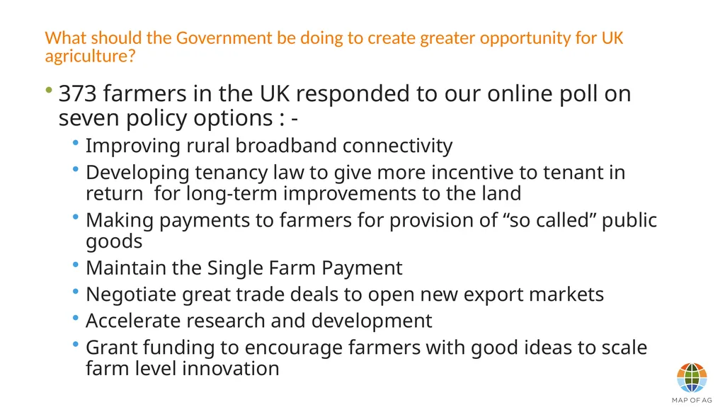 What should the Government be doing to create - slide 2 of 19