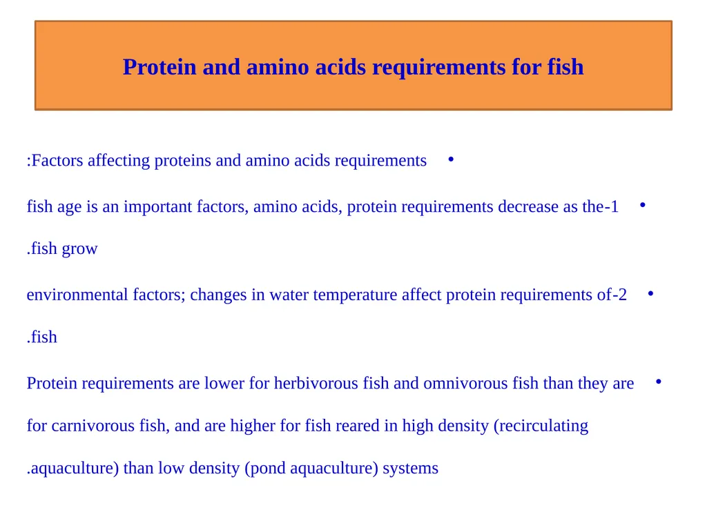 Fish nutrition in aquaculture Fish nutrition in - slide 17 of 19