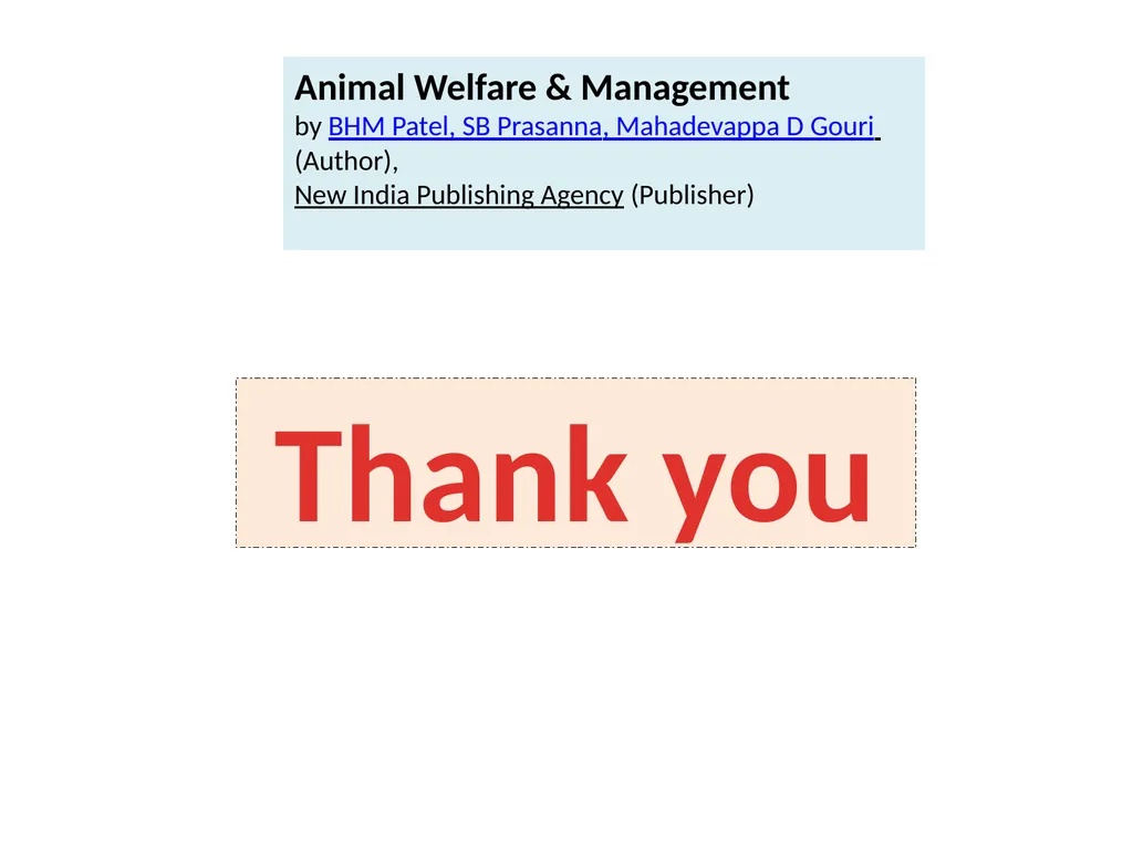 UNIT-5 ANIMAL WELFARE By- Dr. MAMTA Assistant - slide 15 of 15