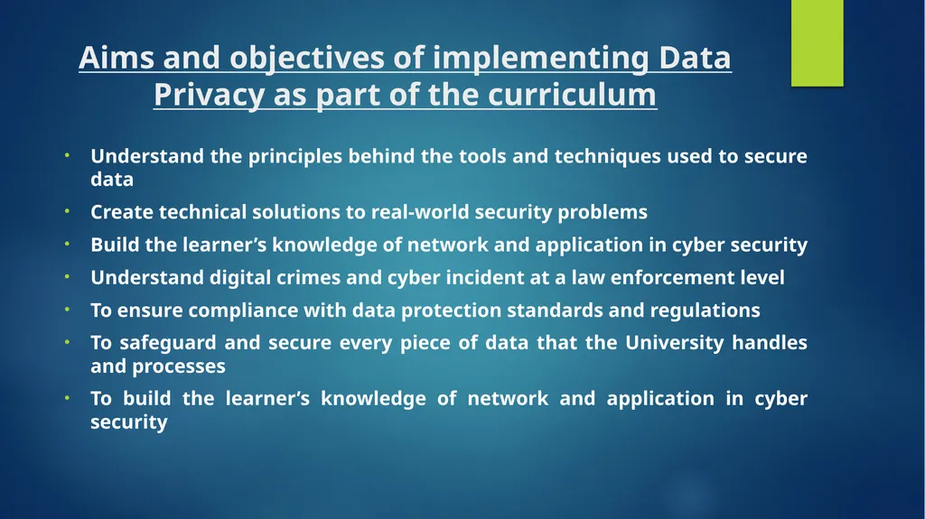 “DATA PROTECTION FOR THE YOUTH” Presented by: Me - slide 12 of 25