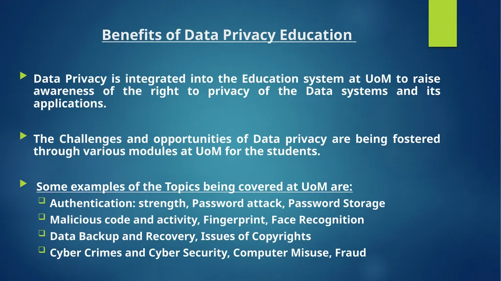 “DATA PROTECTION FOR THE YOUTH” Presented by: Me - slide 17 of 25