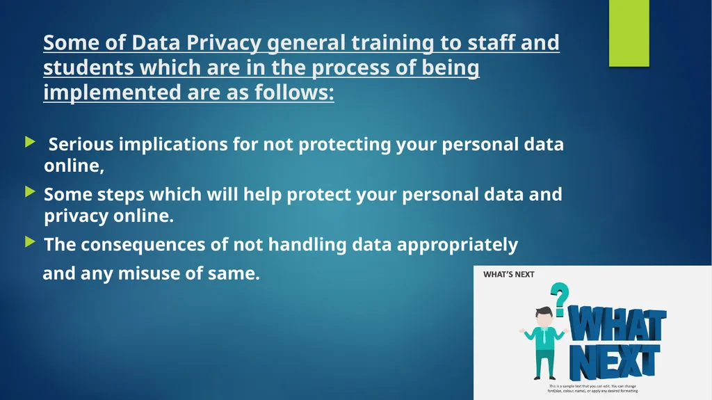 “DATA PROTECTION FOR THE YOUTH” Presented by: Me - slide 19 of 25