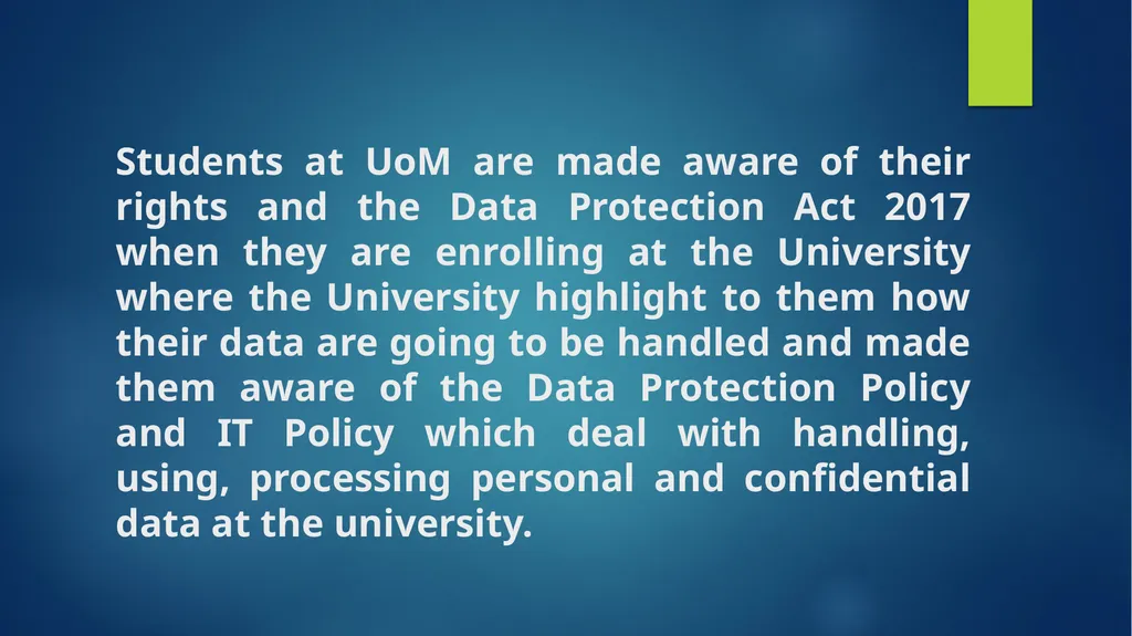 “DATA PROTECTION FOR THE YOUTH” Presented by: Me - slide 10 of 25