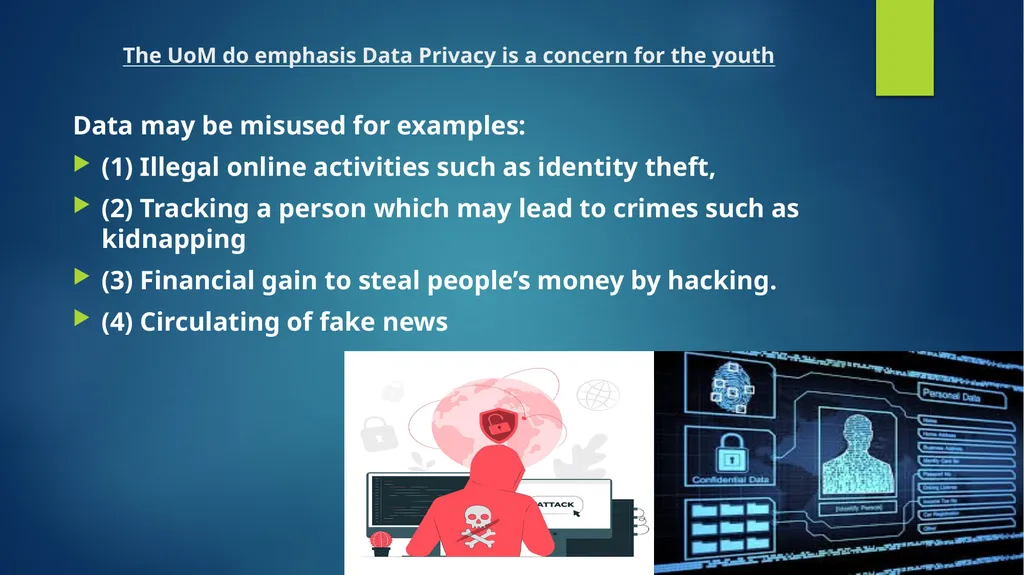 “DATA PROTECTION FOR THE YOUTH” Presented by: Me - slide 18 of 25