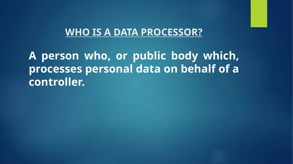 “DATA PROTECTION FOR THE YOUTH” Presented by: Me - slide 7 of 25