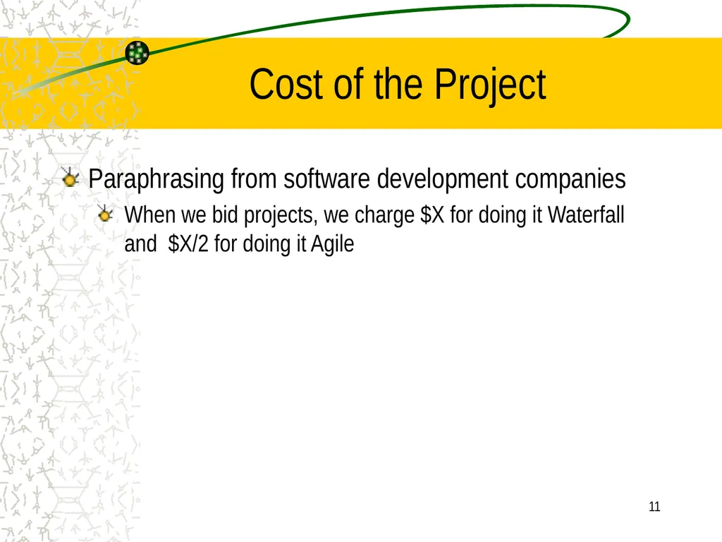 A little Software Engineering: Agile Software - slide 11 of 41