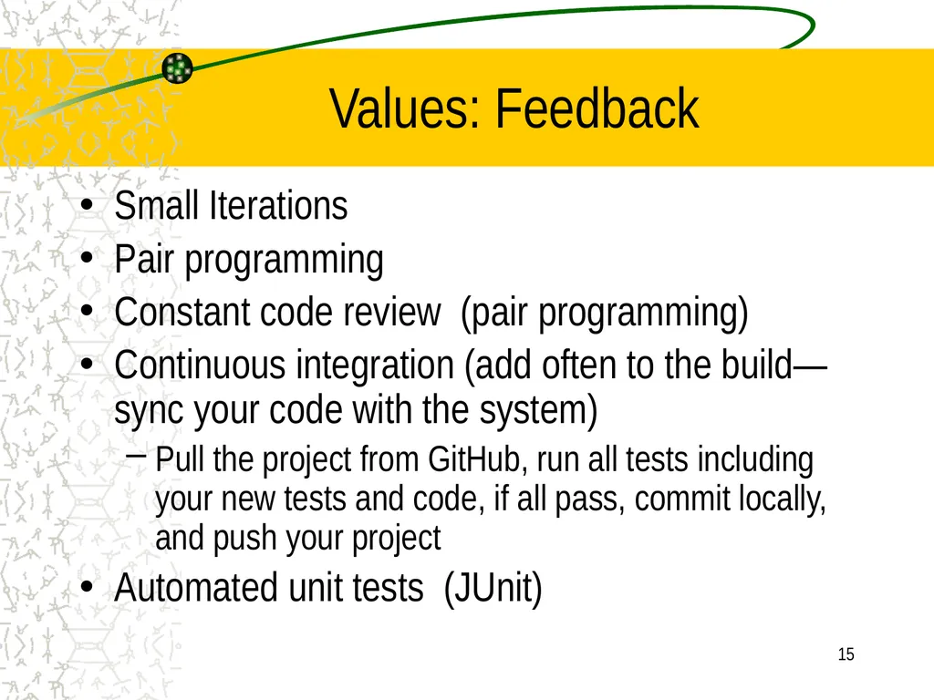 A little Software Engineering: Agile Software - slide 15 of 41