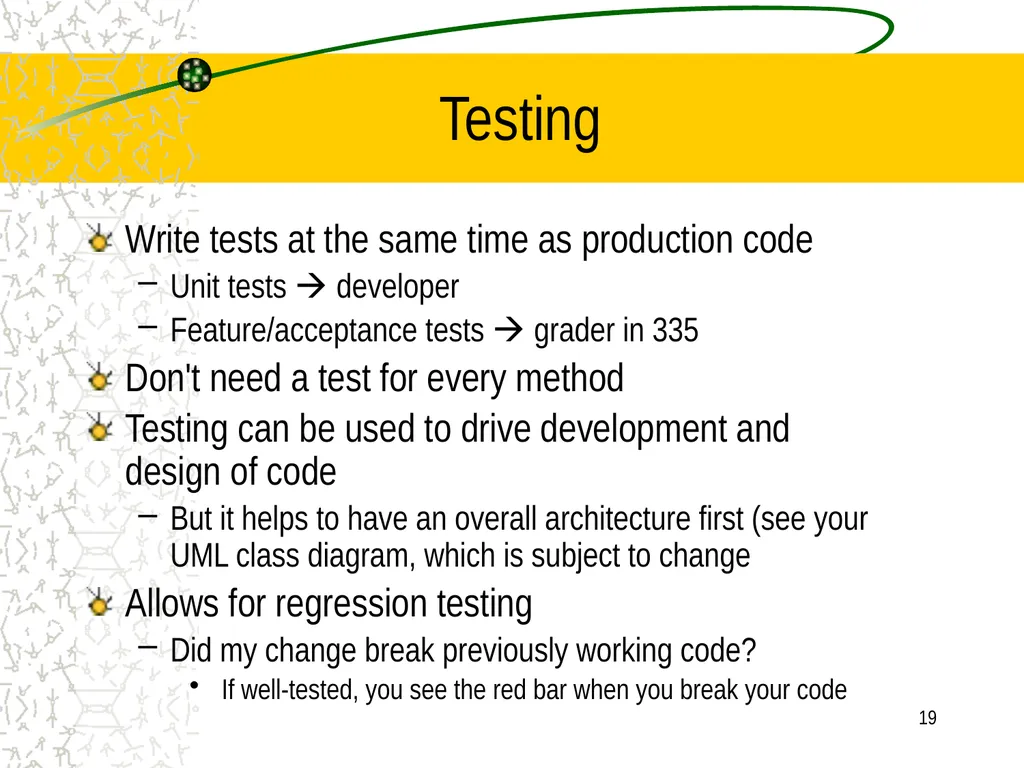 A little Software Engineering: Agile Software - slide 19 of 41