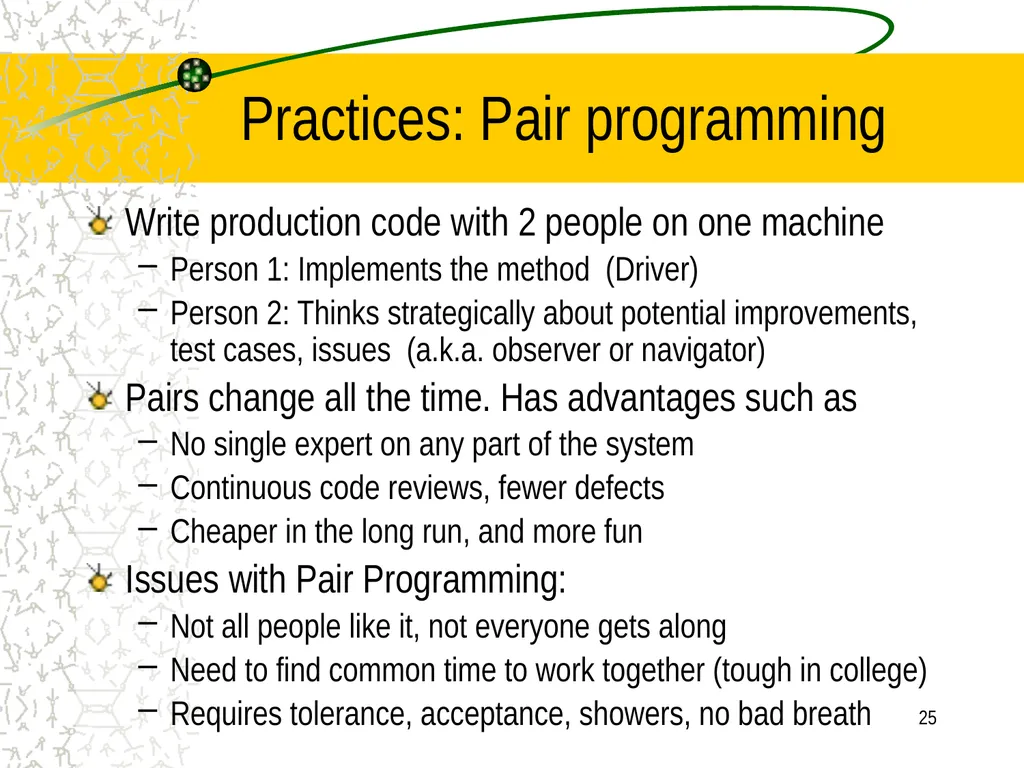 A little Software Engineering: Agile Software - slide 25 of 41