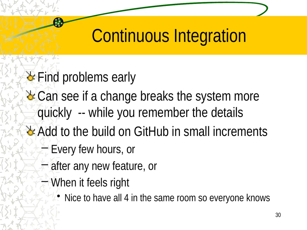 A little Software Engineering: Agile Software - slide 30 of 41