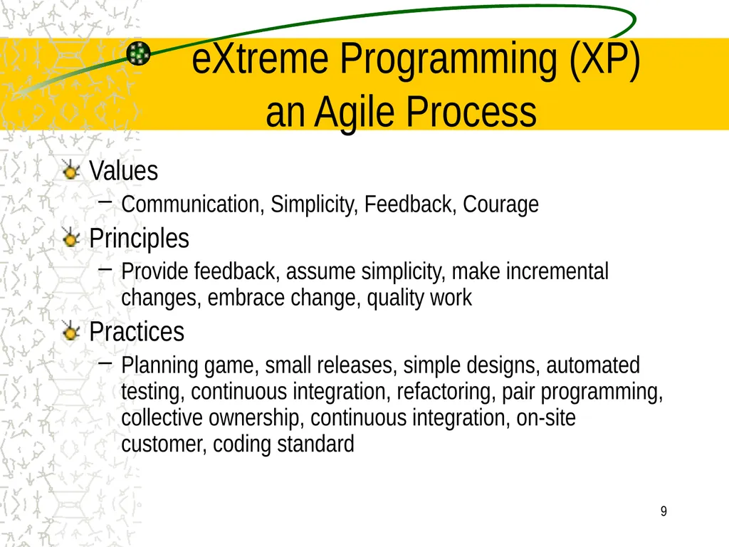 A little Software Engineering: Agile Software - slide 9 of 41