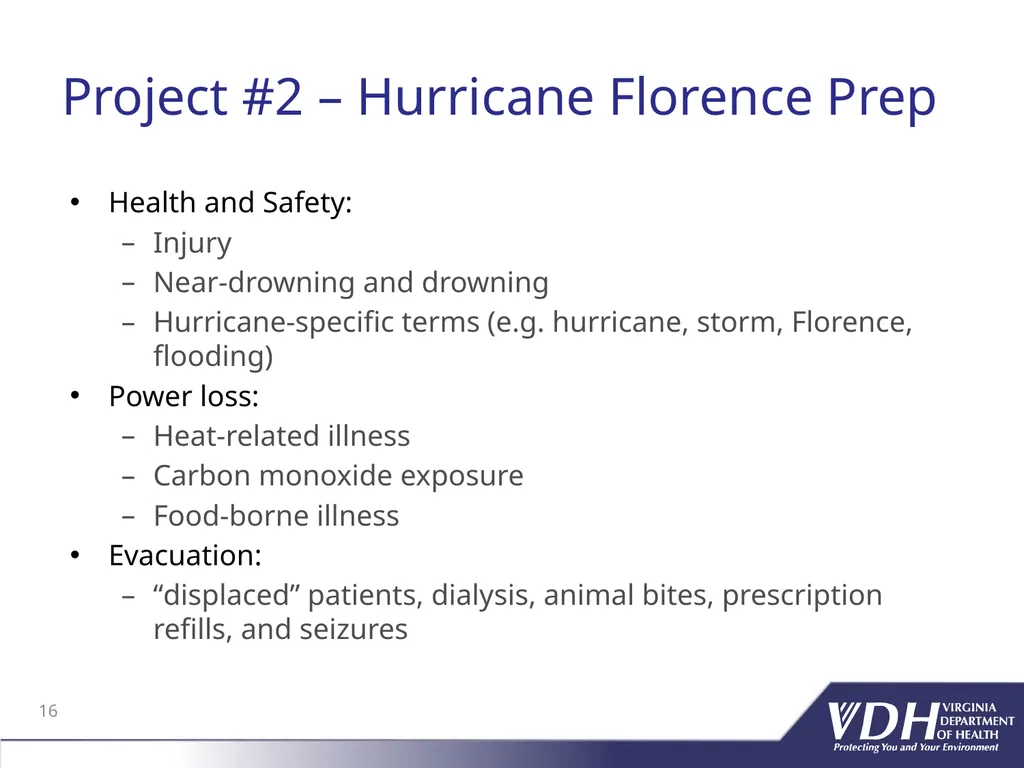 Virginia Syndromic surveillance Advisory Group - slide 16 of 31