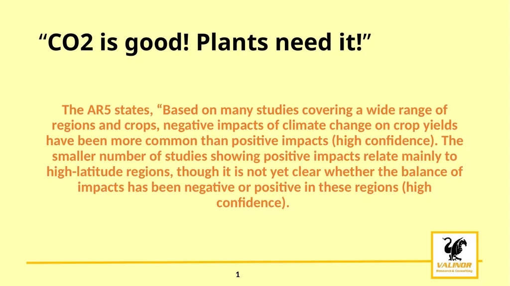 Climate Change Myths and Realities “Warming has - slide 5 of 6