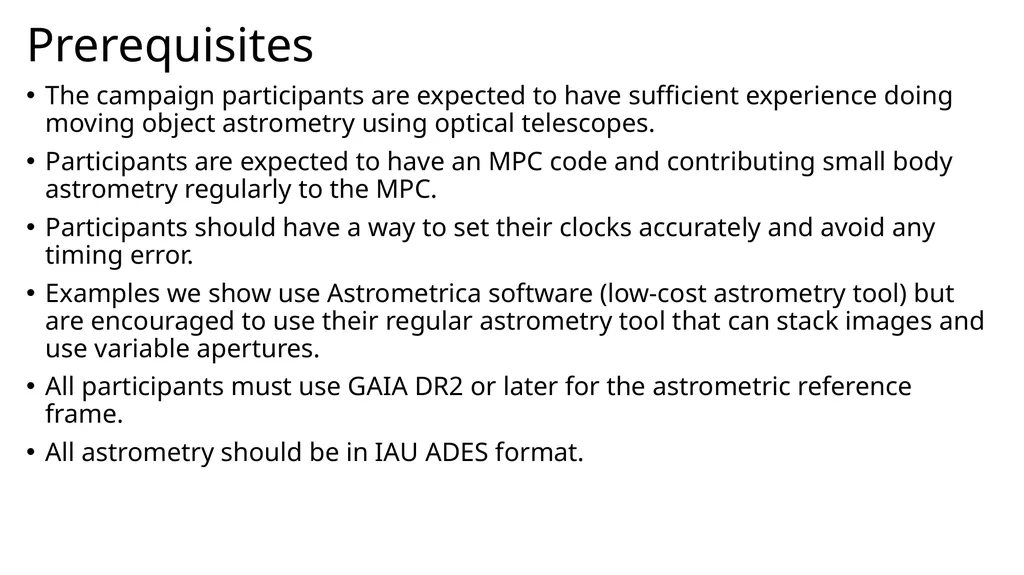 Comet Campaign Overview Dr. James Bauer, PDS SBN - slide 15 of 16
