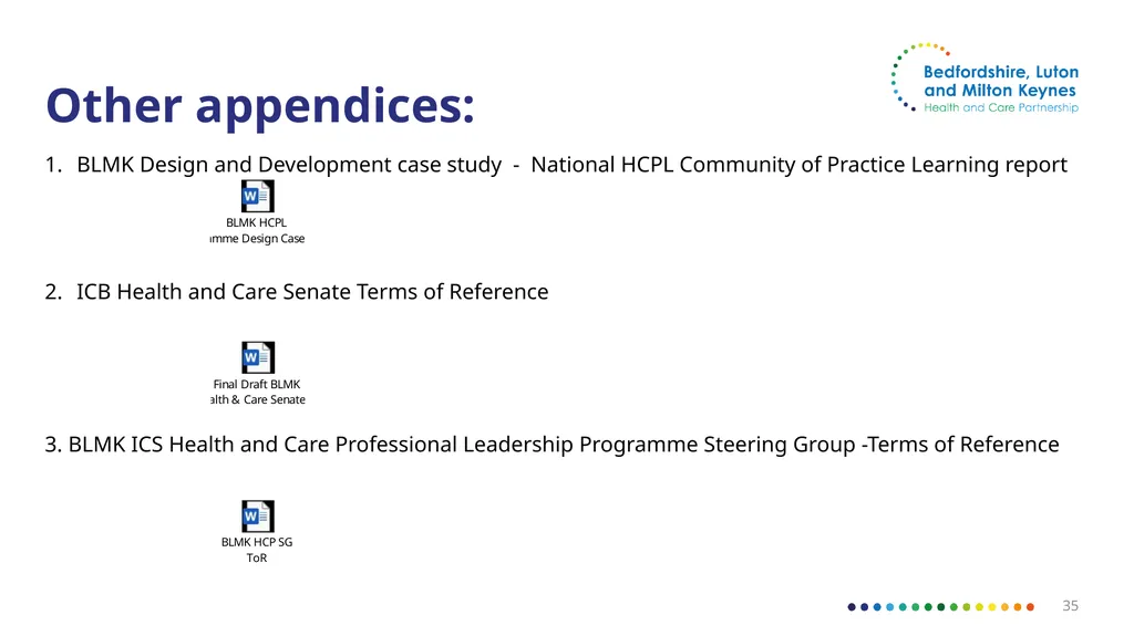 Bedfordshire, Luton and Milton Keynes Draft - slide 35 of 35